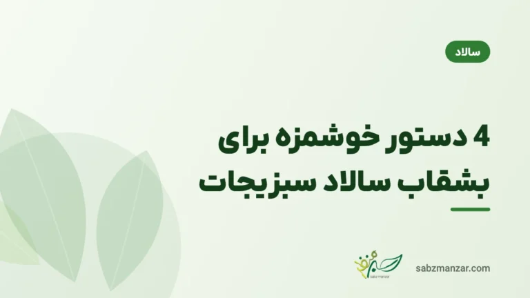 4 دستور خوشمزه برای بشقاب سالاد سبزیجات