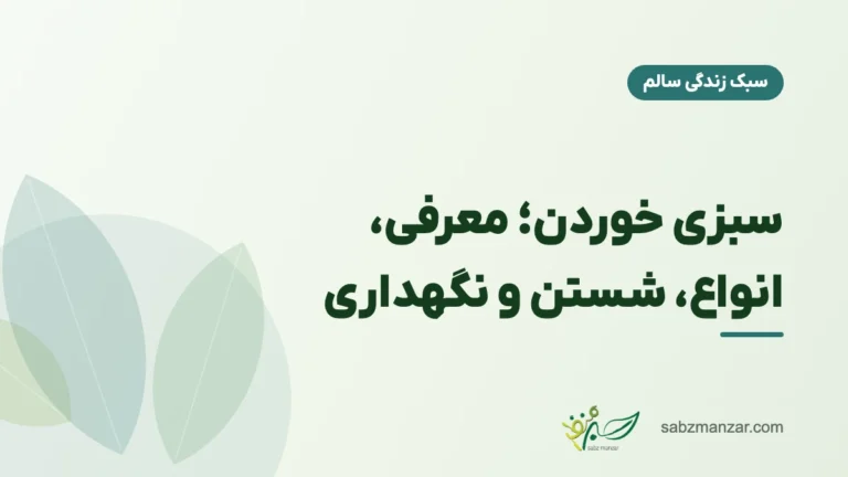 سبزی خوردن؛ معرفی، انواع، شستن و نگهداری