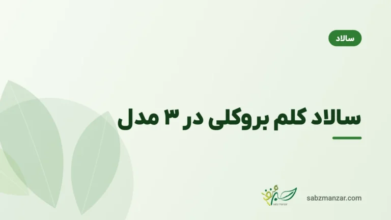 سالاد کلم بروکلی در ۳ مدل
