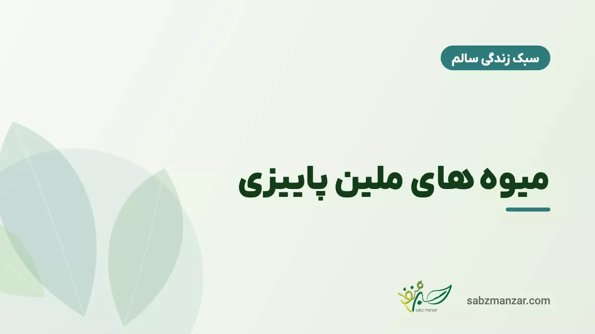 میوه های ملین پاییزی