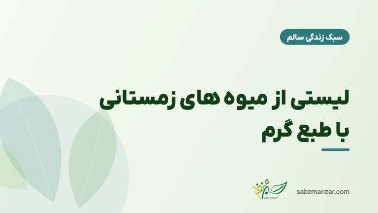لیستی از میوه های زمستانی با طبع گرم