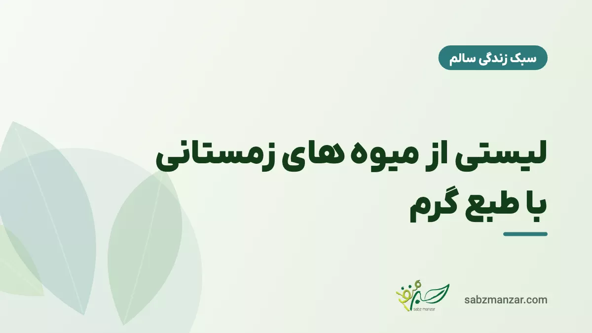 لیستی از میوه های زمستانی با طبع گرم