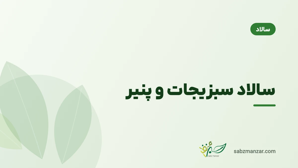 سالاد سبزیجات و پنیر