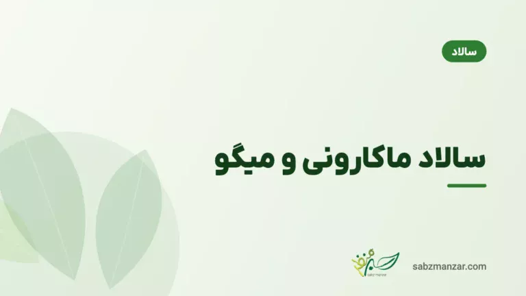 سالاد ماکارونی و میگو