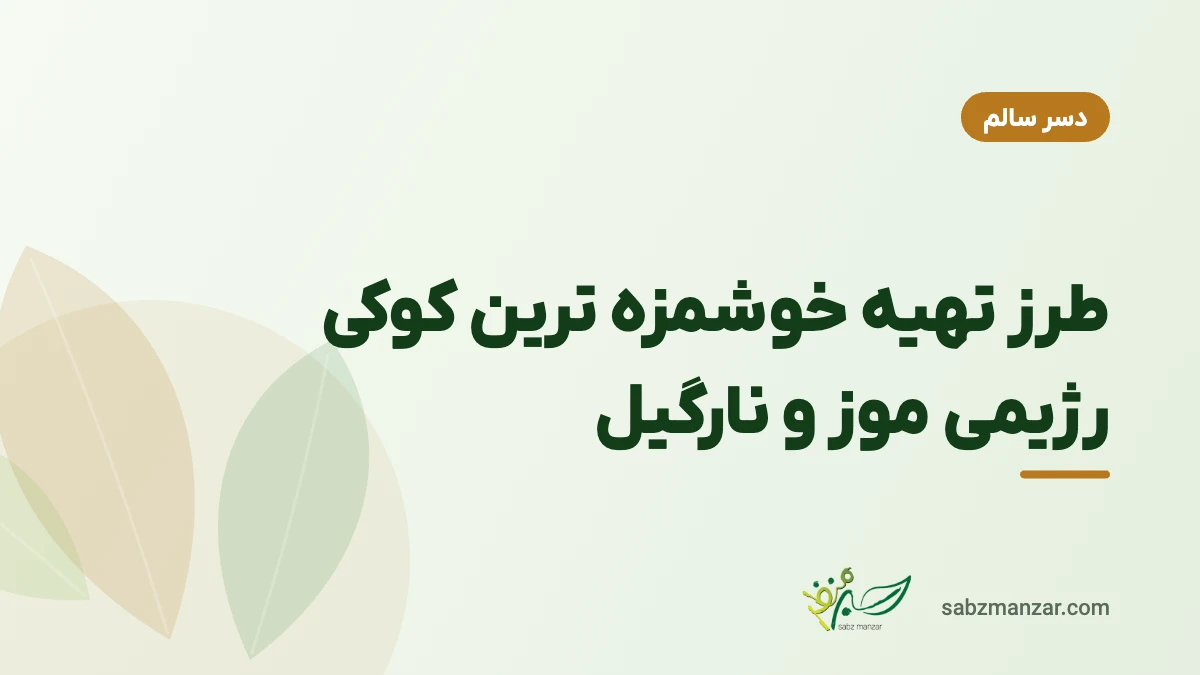 طرز تهیه خوشمزه ترین کوکی رژیمی موز و نارگیل