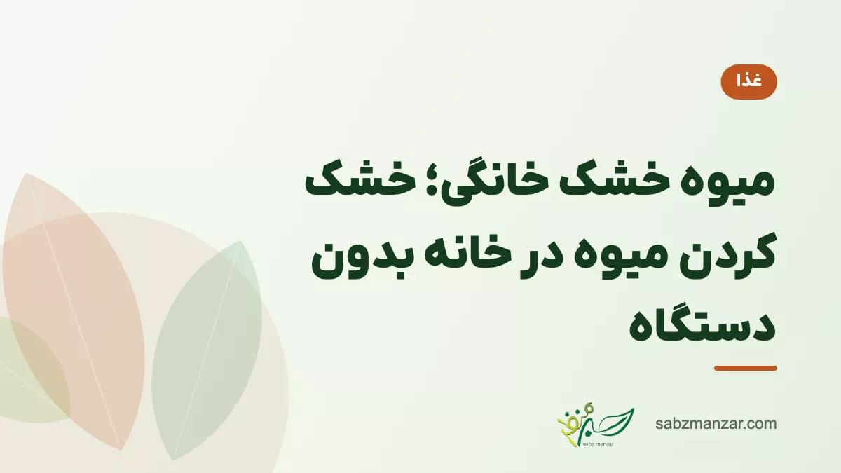 میوه خشک خانگی؛ خشک کردن میوه در خانه بدون دستگاه