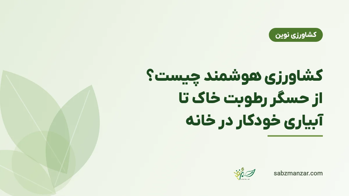 کشاورزی هوشمند چیست؟ از حسگر رطوبت خاک تا آبیاری خودکار در خانه